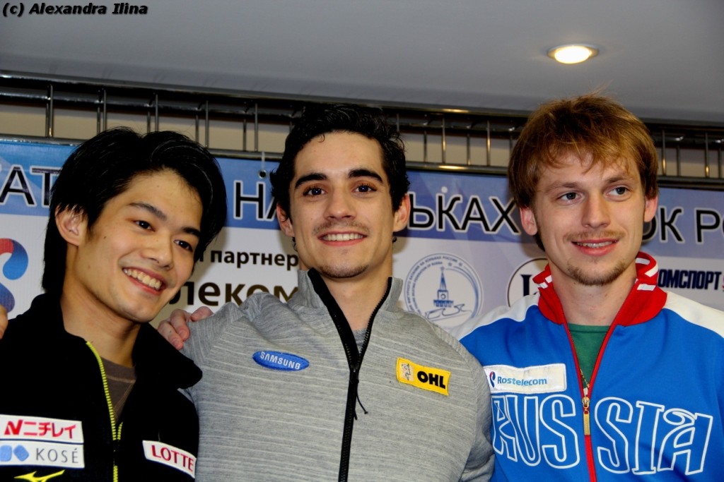 Takahiko Kozuka, Javier Fernandes und Sergej Voronov